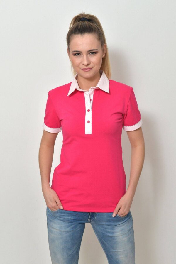 Dámská polokošile tm.růžová