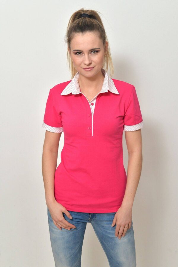 Dámská polokošile tm.růžová