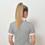 Dámská polokošile šedá, bílý límeček