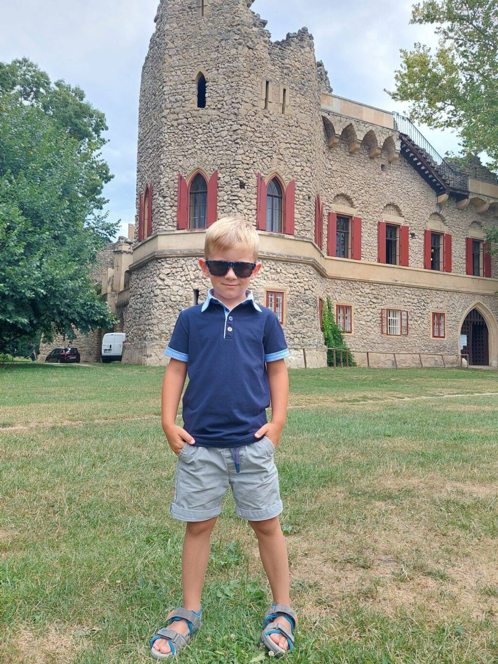 Dětská polokošile modrá