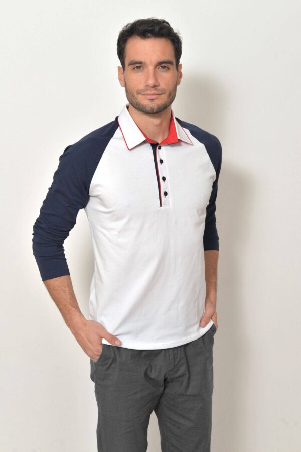 Pánská polokošile bílá dlouhým rukávem