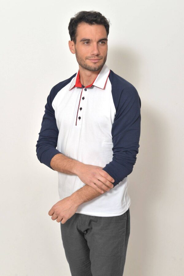 Pánská polokošile bílá dlouhým rukávem