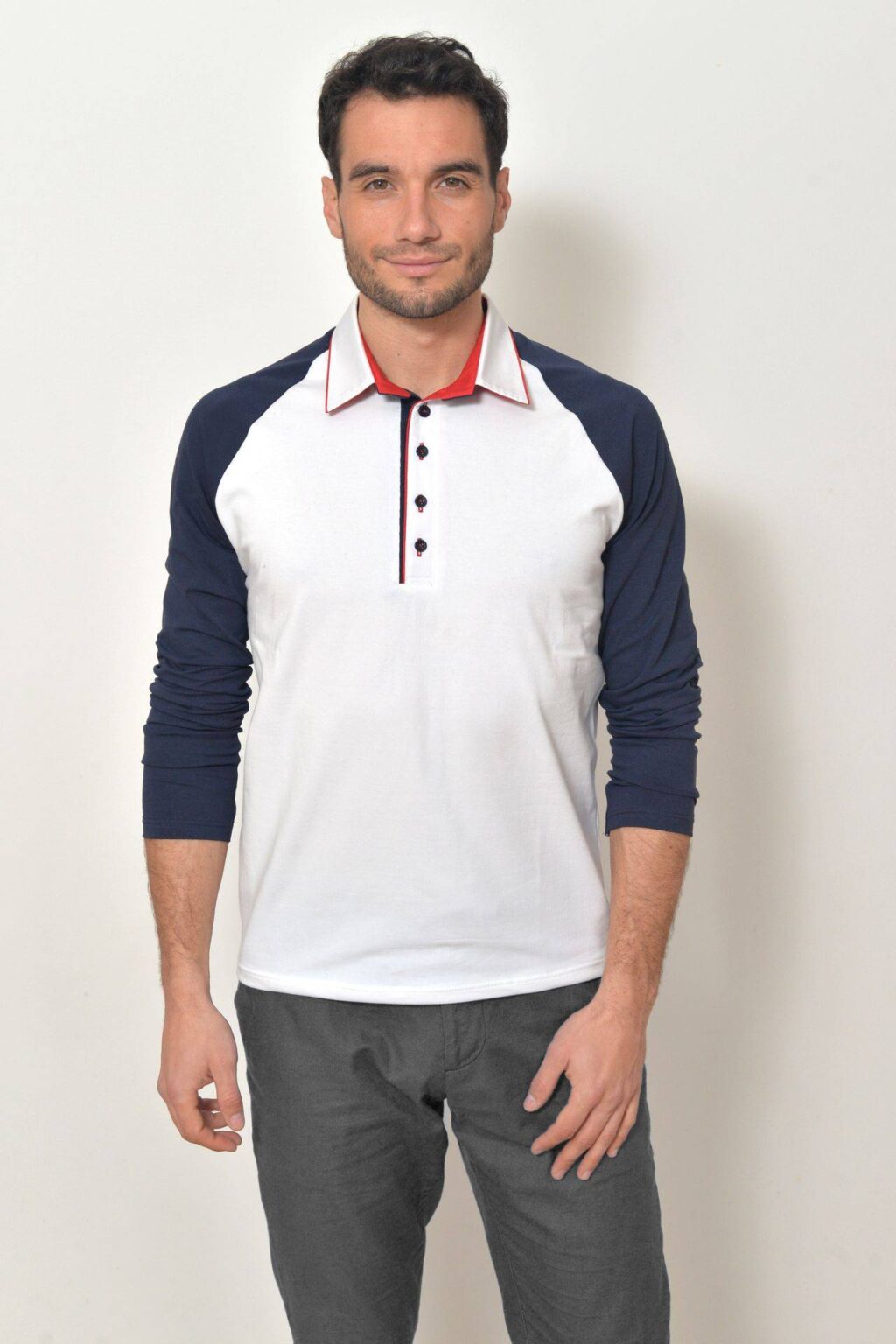 Pánská polokošile bílá dlouhým rukávem