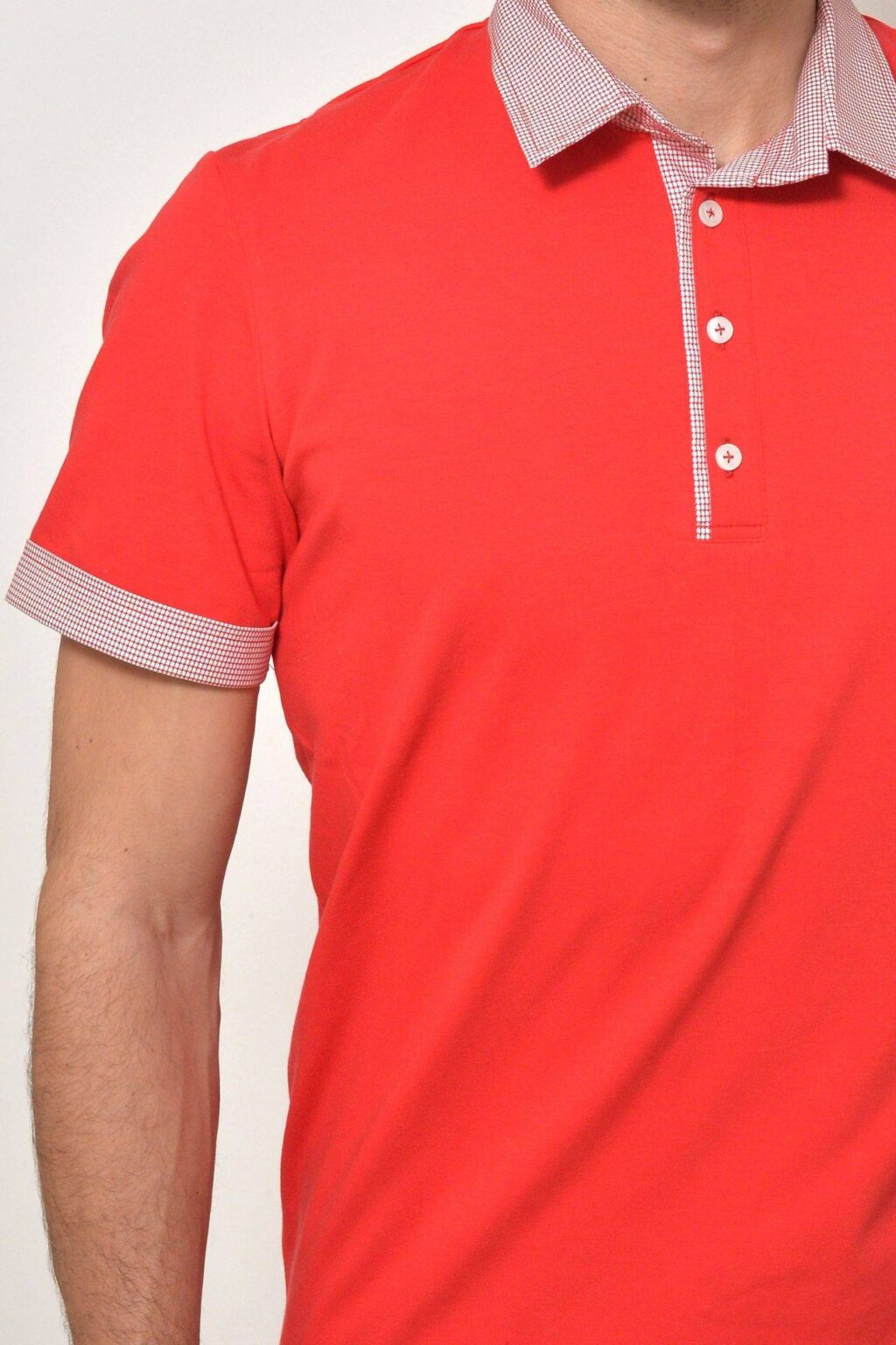 Pánská polokošile červená