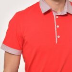 Pánská polokošile červená