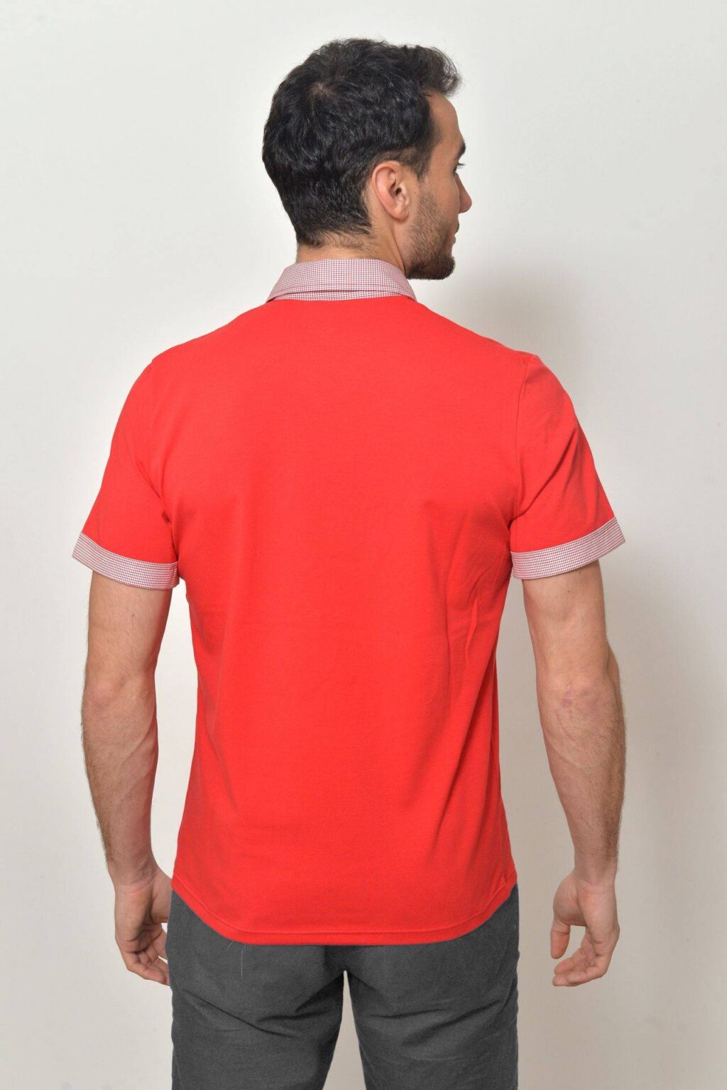 Pánská polokošile červená