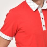 Pánská polokošile červená