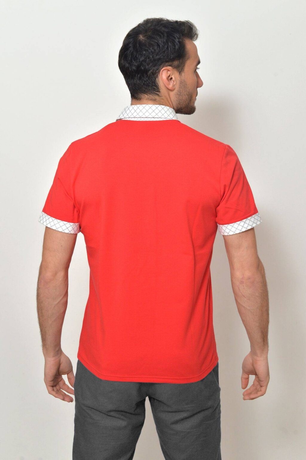 Pánská polokošile červená