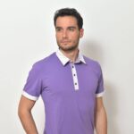 Pánská polokošile světle fialová