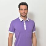 Pánská polokošile světle fialová