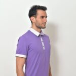 Pánská polokošile světle fialová