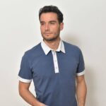 Pánská polokošile tmavě modrošedá