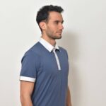 Pánská polokošile tmavě modrošedá