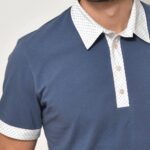 Pánská polokošile tmavě modrošedá