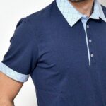 Pánská polokošile tmavě modrá