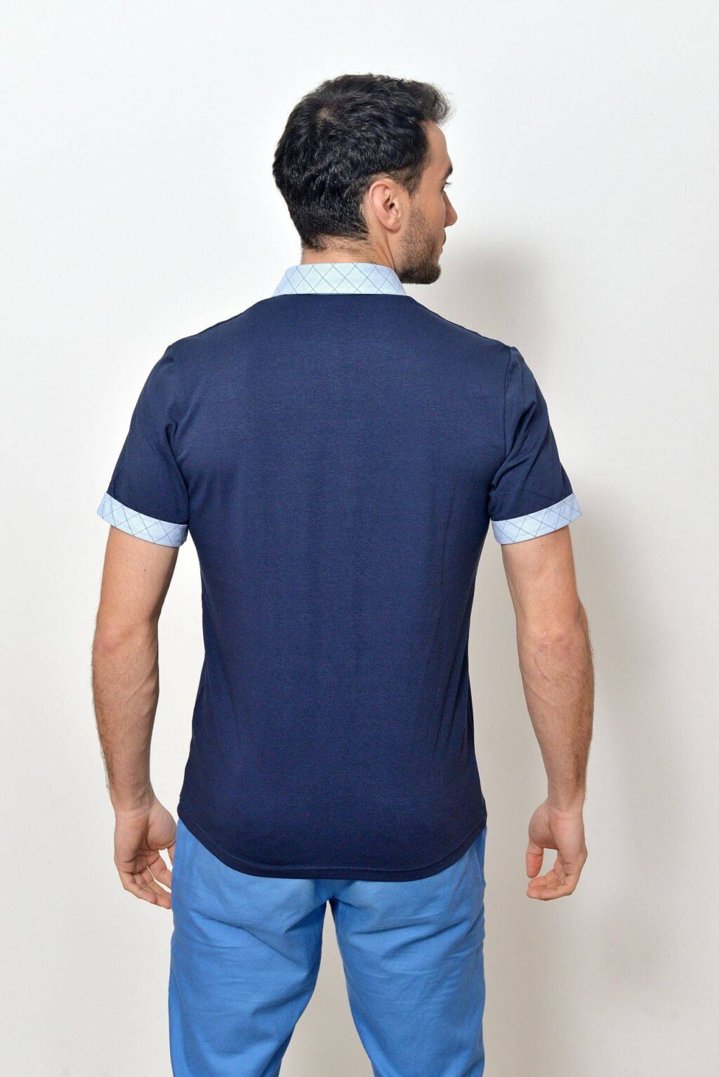 Pánská polokošile tmavě modrá