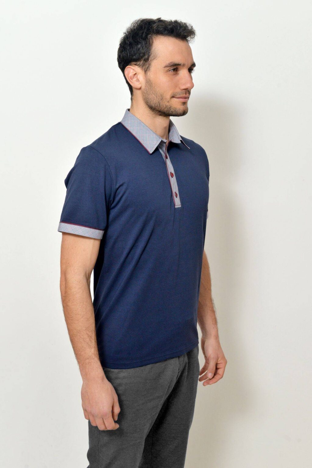 Pánská polokošile tmavě modrá