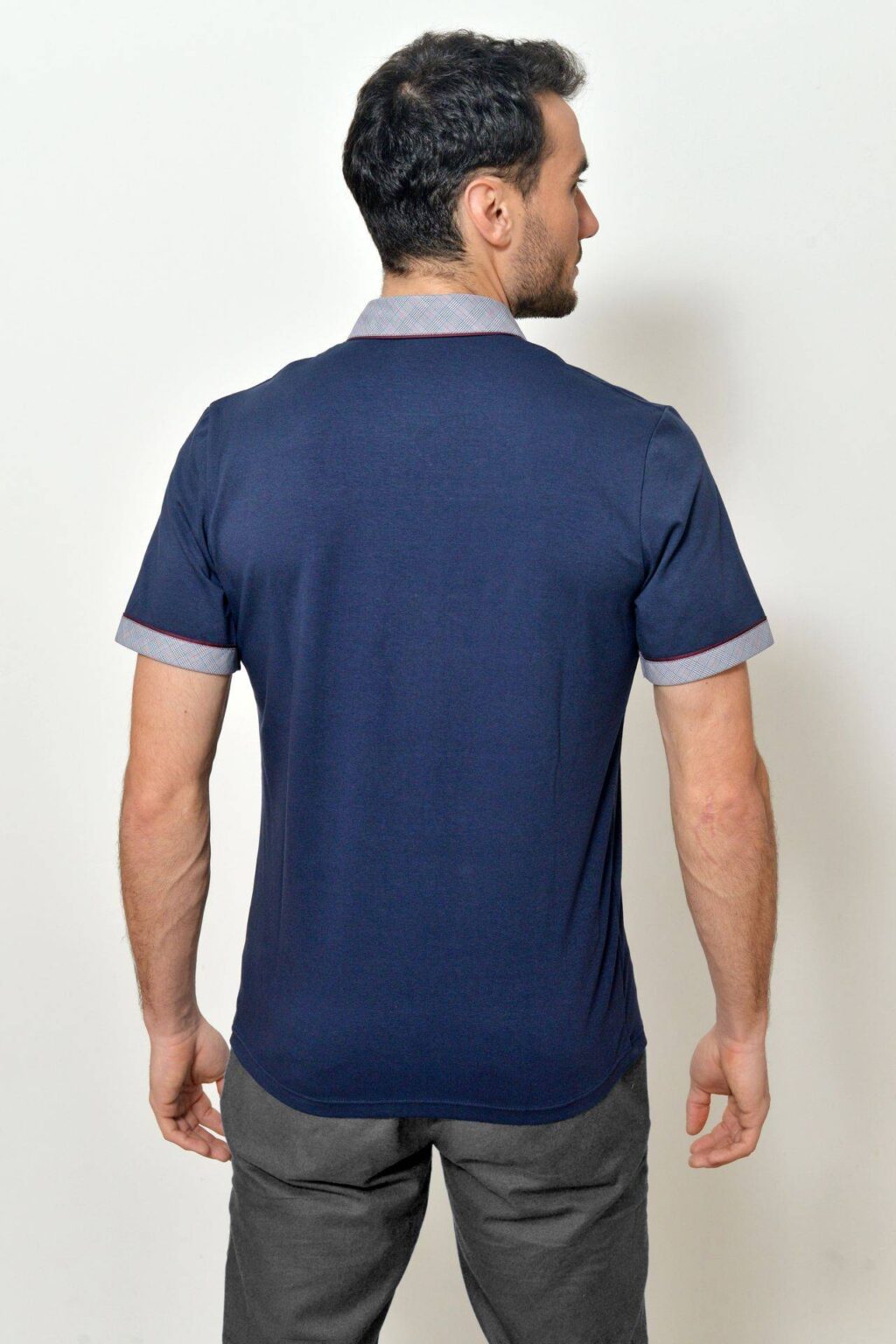 Pánská polokošile tmavě modrá