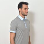 Pánská polokošile světle šedá