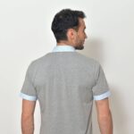 Pánská polokošile světle šedá