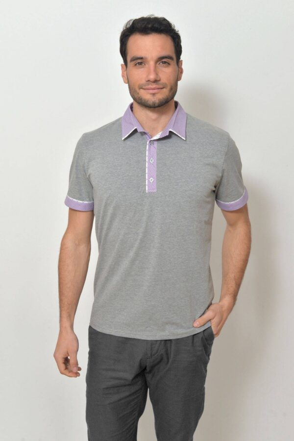 Pánská polokošile světle šedá