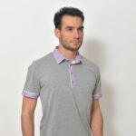 Pánská polokošile světle šedá