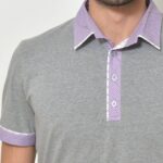 Pánská polokošile světle šedá