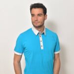 Pánská polokošile tyrkysová