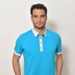 Pánská polokošile tyrkysová