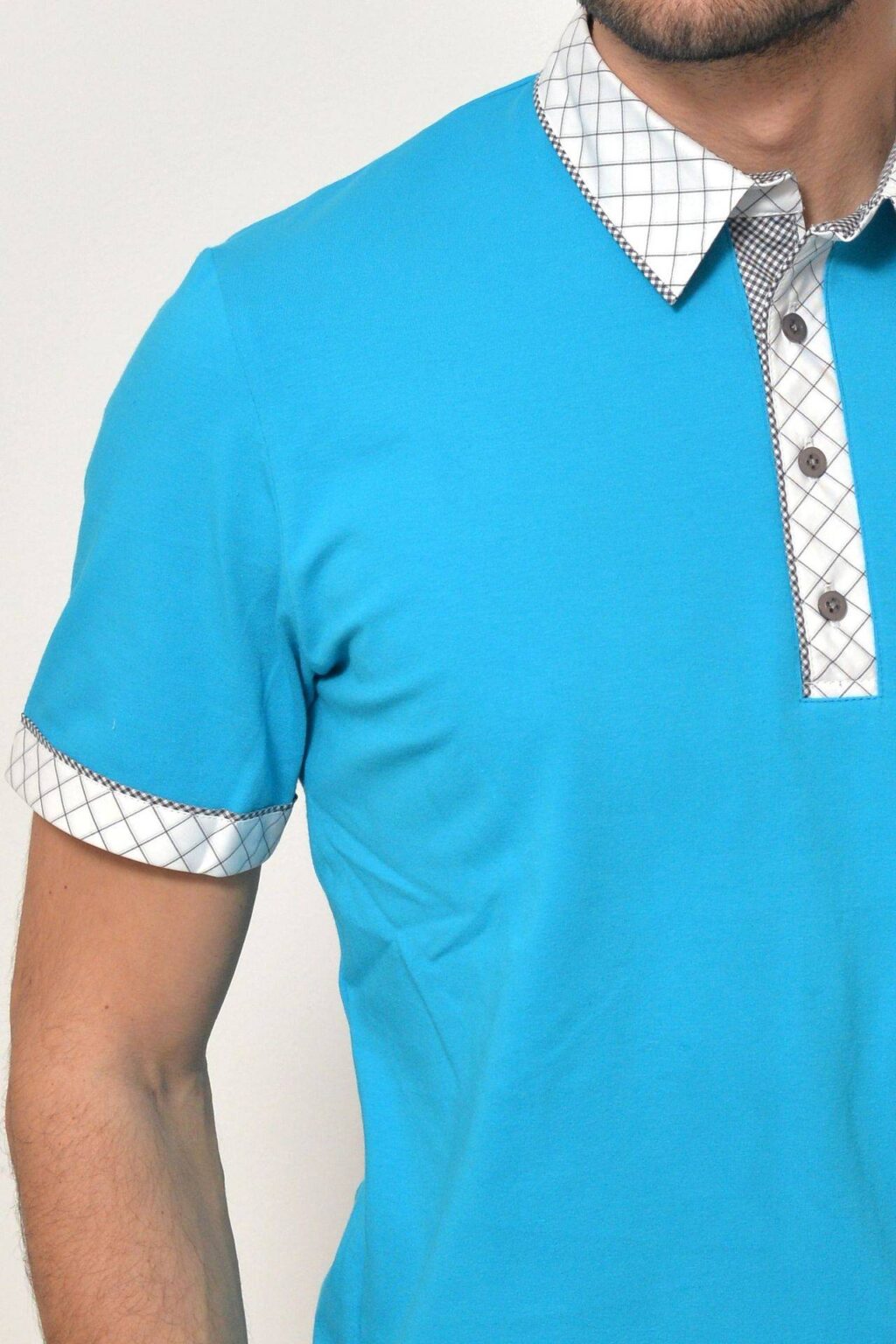 Pánská polokošile tyrkysová