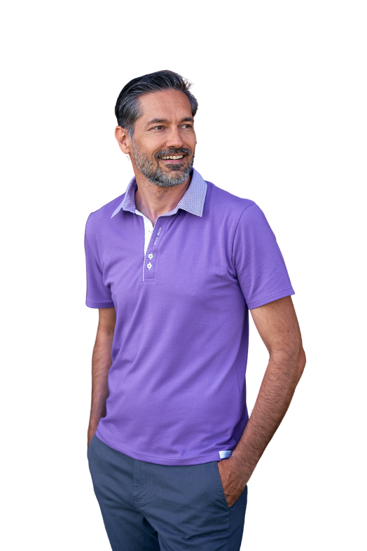 Pánská polokošile fialová