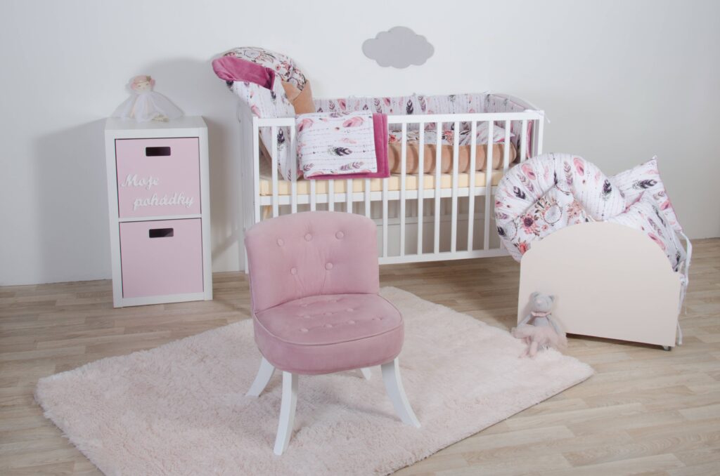 Přikrývka, mantinel a rychlozavinovačka - vzor peříčka