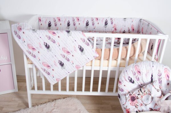 Přikrývka a mantinel - vzor peříčka