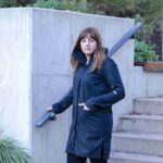 Černý kabát ze softshellu na zip