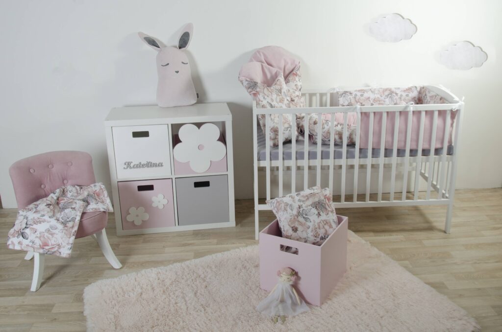 Polštářek a přikrývka - vzor květy