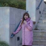 Růžový kabát ze softshellu na zip