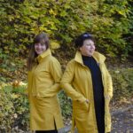 Žlutý kabát ze softshellu na zip