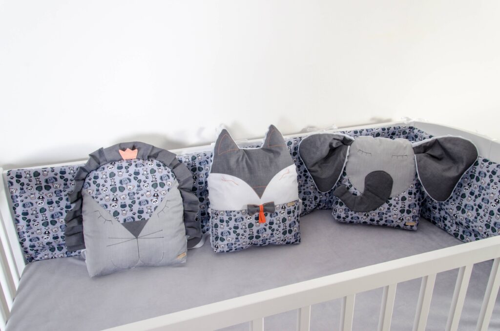 Polštářek lvíček, sovička a sloník