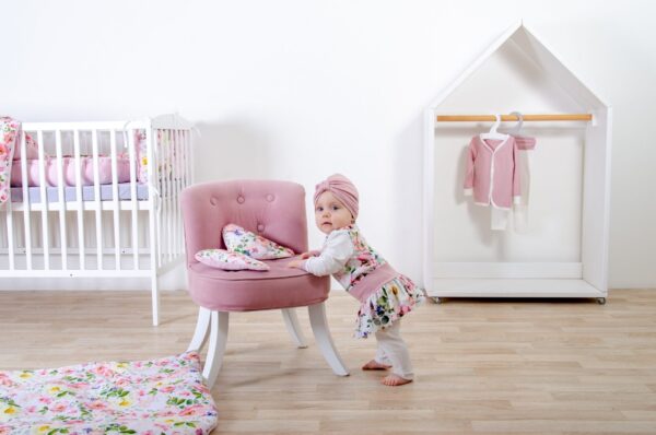 Super set - hnízdečko, zavinovačka, mantinel, polštářek - vzor růže