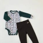 Set body s dlouhým rukávem a tepláky