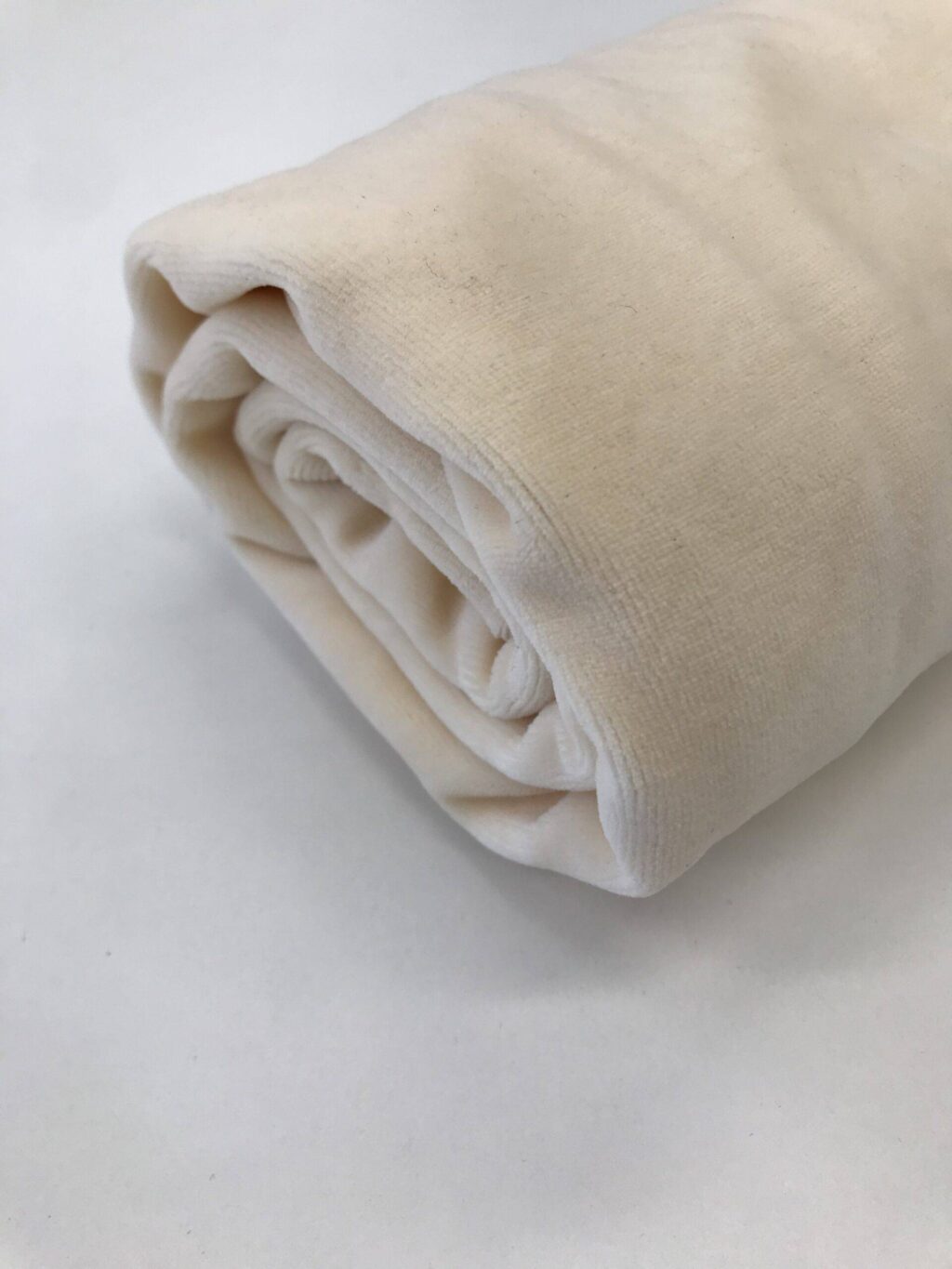 Sametové napínací prostěradlo Sametové napínací prostěradlo - krémová
