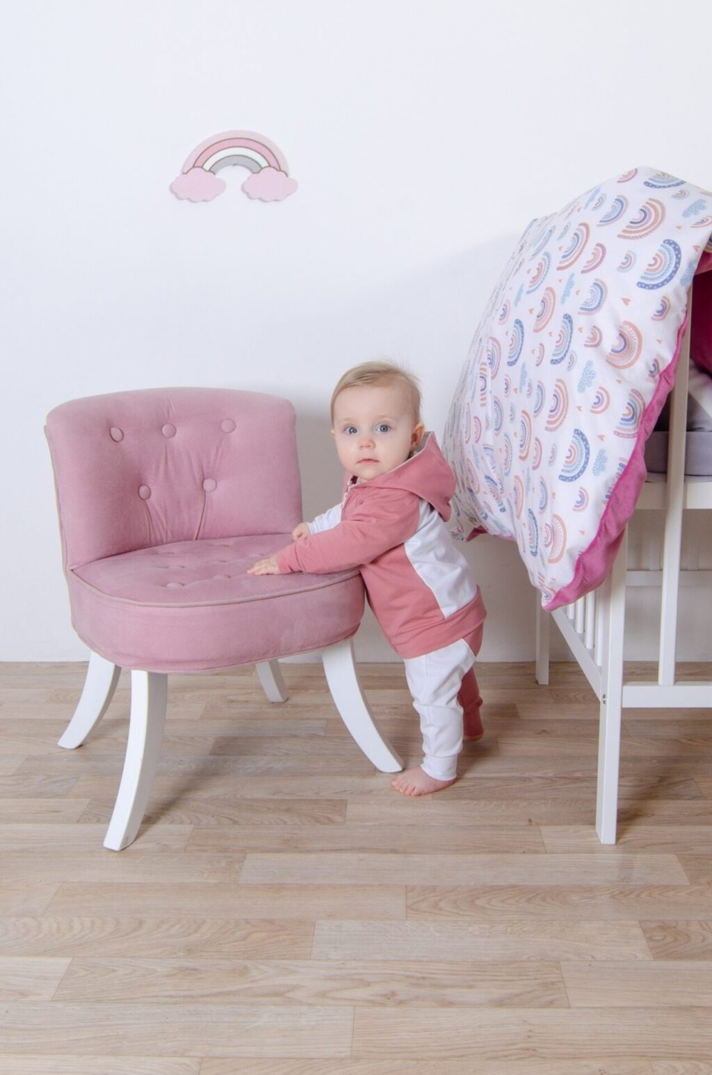 Set body s dlouhým rukávem, baggy a mikina na zip s kapucí z bambusu