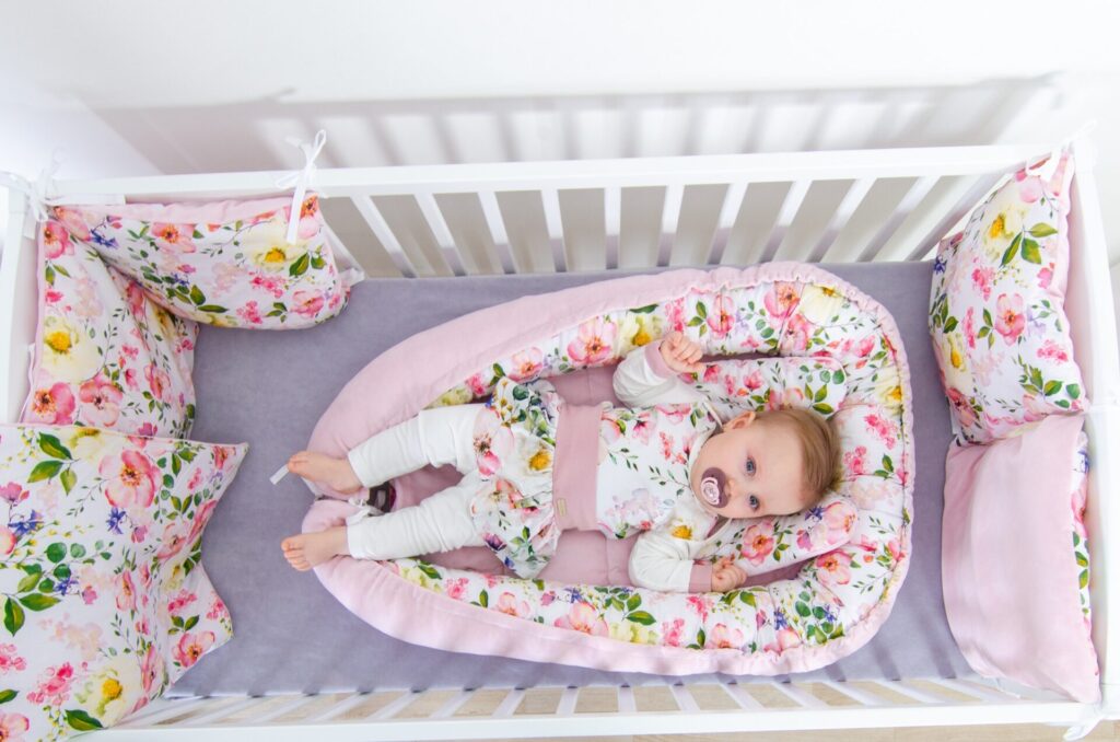 Set do postýlky - vzor květy